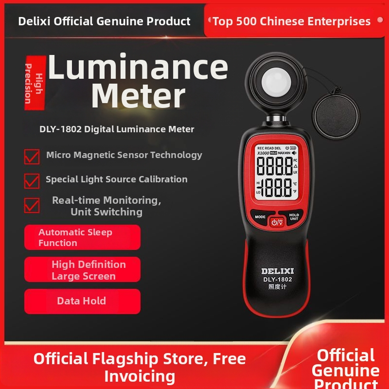 Luxmérő — nagy pontosságú megvilágításmérő fényképezéshez, lumenek és fényintenzitás mérése