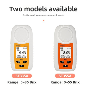 ST355A Smart digitálny refraktometer cukru pre ovocné nápoje - sladkosť 0-55%