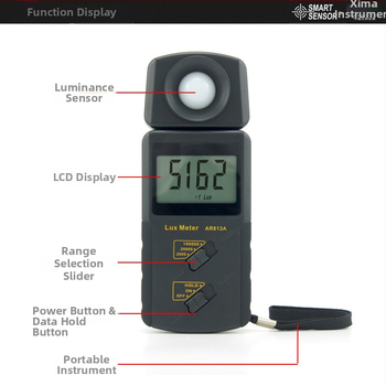 SMART SENSOR AR813A Integrirani ručni mjerač osvjetljenja i luminancije, digitalni fotometar