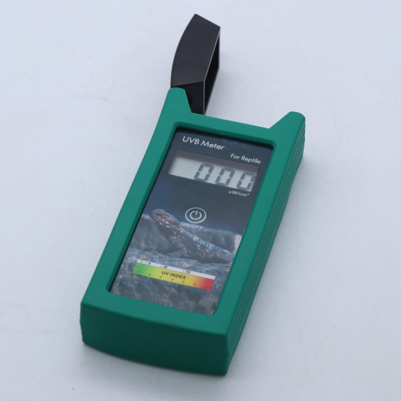 UVB тестер за влечуги – ултравиолетен облъчващ измерител, лампа за влечуги, UVB детектор и измерване на осветеност
