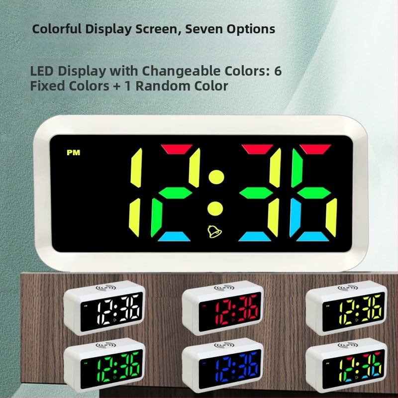 Ρολόι γραφείου JIMEI με LED αριθμητική οθόνη, ηλεκτρονική κίνηση, θερμόμετρο, καθρέφτης, ξυπνητήρι.