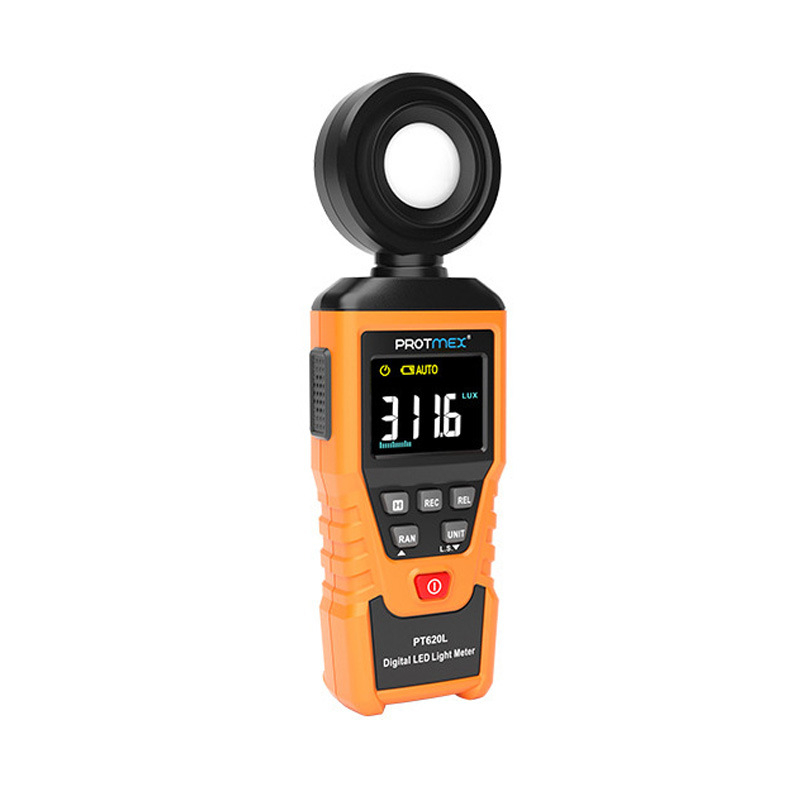 Protmex hordozható LED digitális világosságmérő spektrumos-fotométer funkciókkal – nagy precízió, PT620L, tápellátás 3×1,5 V AAA