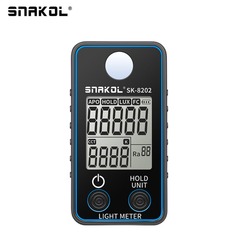 SK-8202/8201/8200 szín- és megvilágításmérő – digitális, hordozható, akkumulátoros