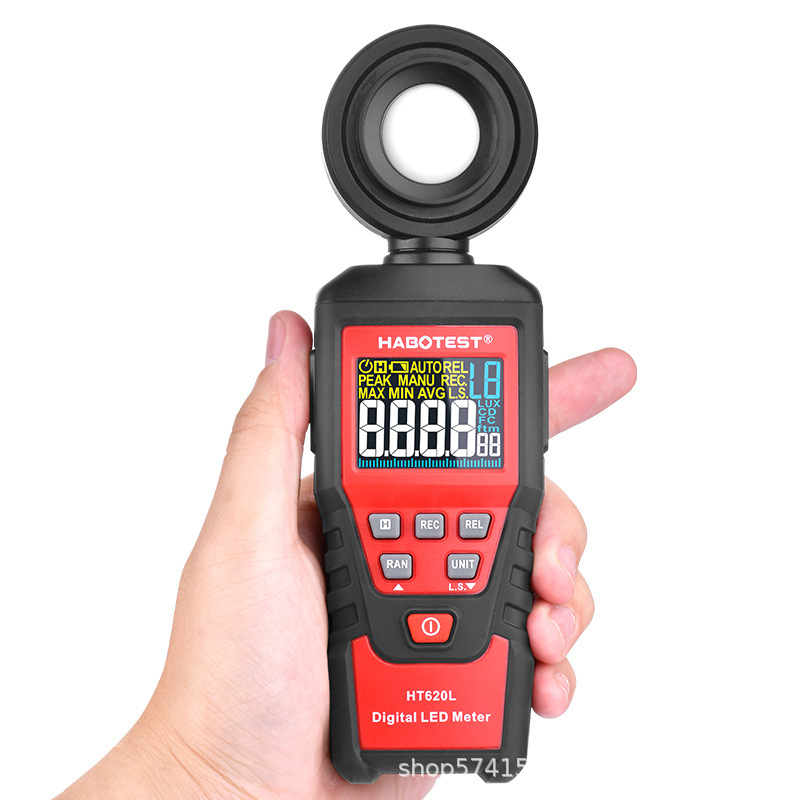 Habotest HT620L digitális megvilágításmérő, kézi, magas pontosságú fénymérés