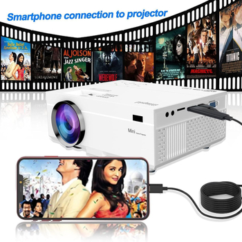 Phoenix M6 Mini projektor – prednja projekcija, 720P, 320 lumena, staklena leća