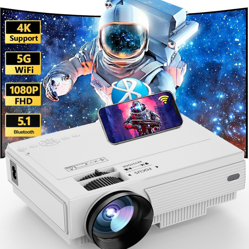 Phoenix M6 Mini projektor – prednja projekcija, 720P, 320 lumena, staklena leća