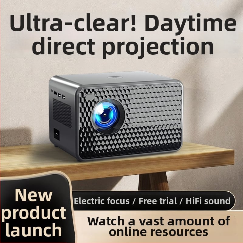 Domáce projektor - 1080P, jas 5000 lm, výkon 75W, prenosný, energetická trieda I