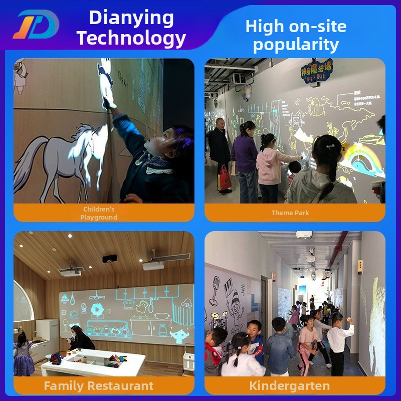 Holografska projekcijska interaktivna stijena za kulturne izložbe – 1080P, Brand: Dianying Technology, Glavni inženjerski projektor, 3C potvrda: 2022010903458101