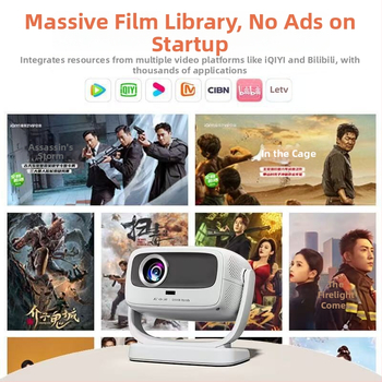 Proiector pentru casă Little pai - 1080P, luminozitate 1000 ANSI, putere 80W, eficiență energetică clasa I