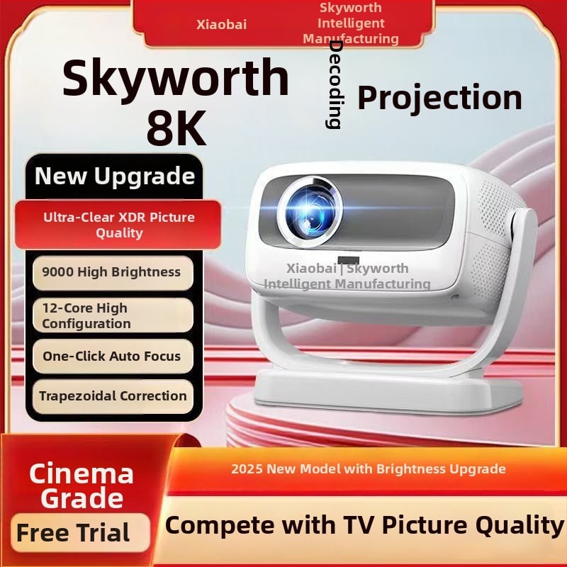 Proiector pentru casă Little pai - 1080P, luminozitate 1000 ANSI, putere 80W, eficiență energetică clasa I