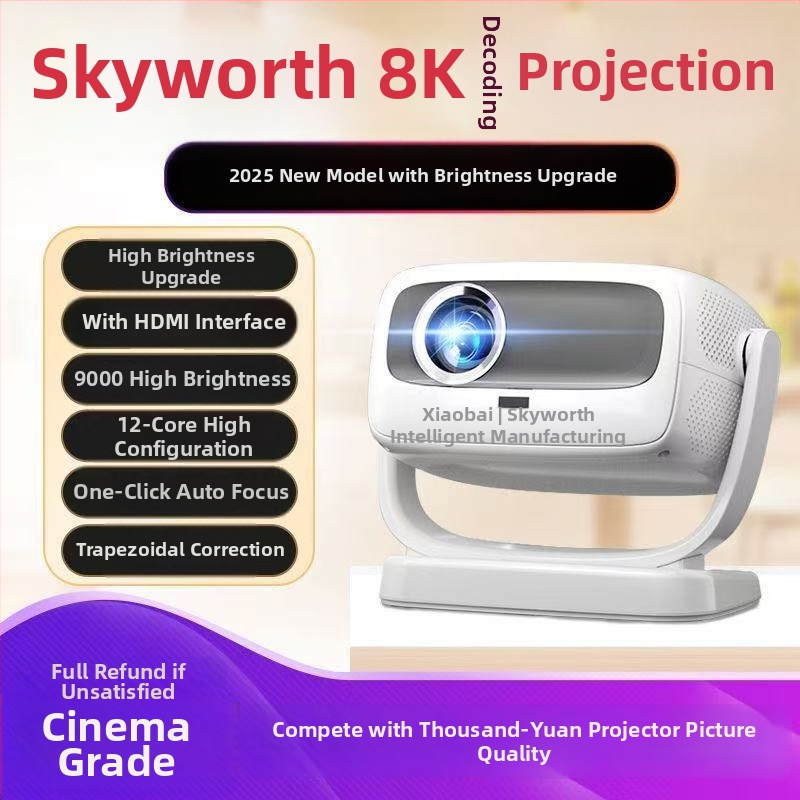 Proiector pentru casă Little pai - 1080P, luminozitate 1000 ANSI, putere 80W, eficiență energetică clasa I