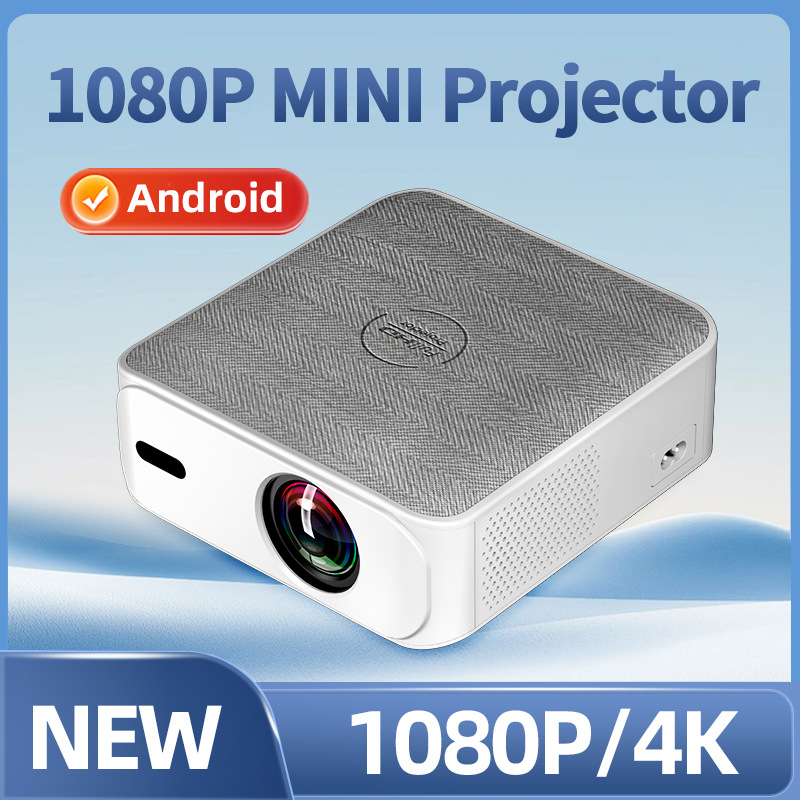 TOPRECIS Prijenosni projektor 1080P – 400 ANSI svjetlina, projekcija do 200 inča, 69W snage