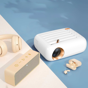Novi V1 mini prijenosni projektor s HD, Bluetooth, bežičnim zrcaljenjem zaslona za dom i spavaću sobu