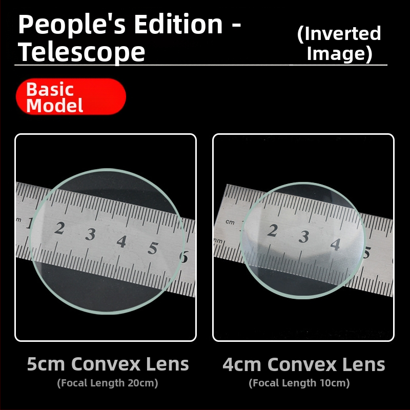 Házi készítésű teleszkópokhoz optikai üveg lencse készlet — konvex, konkáv, bi-konvex, bi-konkáv és planokonvex lencsék