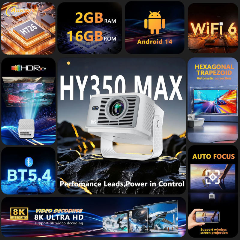 HY350Max Prijenosni projektor – 1080P (1920x1080), 650 lm, 3C certifikat 2024230903004817