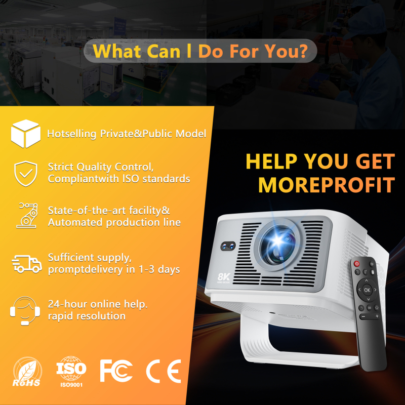 HY350Max Prijenosni projektor – 1080P (1920x1080), 650 lm, 3C certifikat 2024230903004817