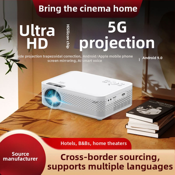 Joy Cast kućni projektor - 1080p HD, 55W, 1500 svjetlina, Auto Focus, zrcaljenje zaslona mobitela i računala