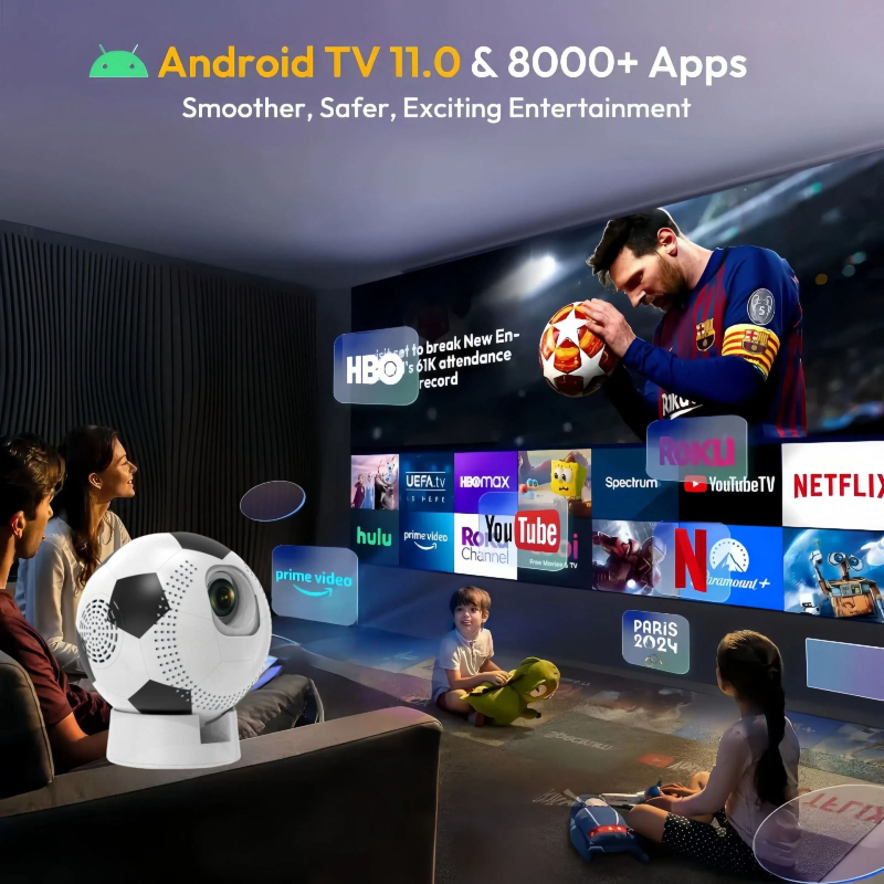 Q8 kućni projektor s Androidom i Wi-Fi, 720P rezolucija, 160 lm svjetlina