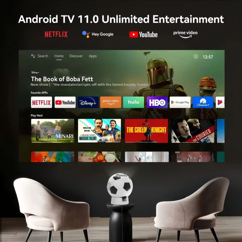 Q8 kućni projektor s Androidom i Wi-Fi, 720P rezolucija, 160 lm svjetlina