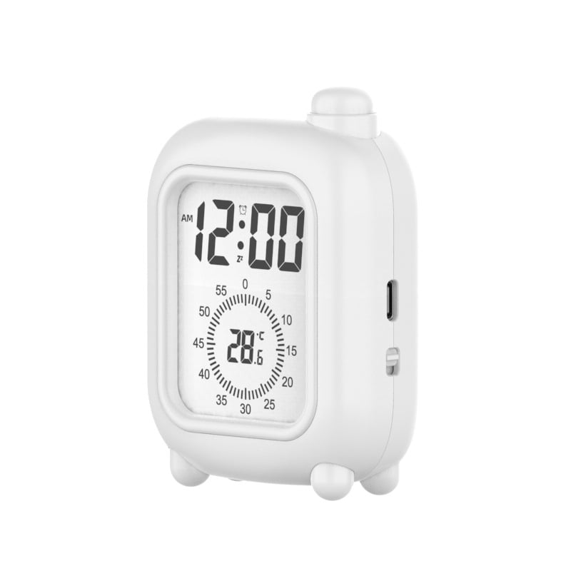 Μίνι ρολόι-χρονoδιακόπτης για παιδιά σε στυλ βαλίτσας – LCD οθόνη, ώρα/θερμοκρασία/ημερομηνία, ξυπνητήρι, αντίστροφη μέτρηση, 24ωρη και εβδομαδιαία ένδειξη, εξωτερική τροφοδοσία