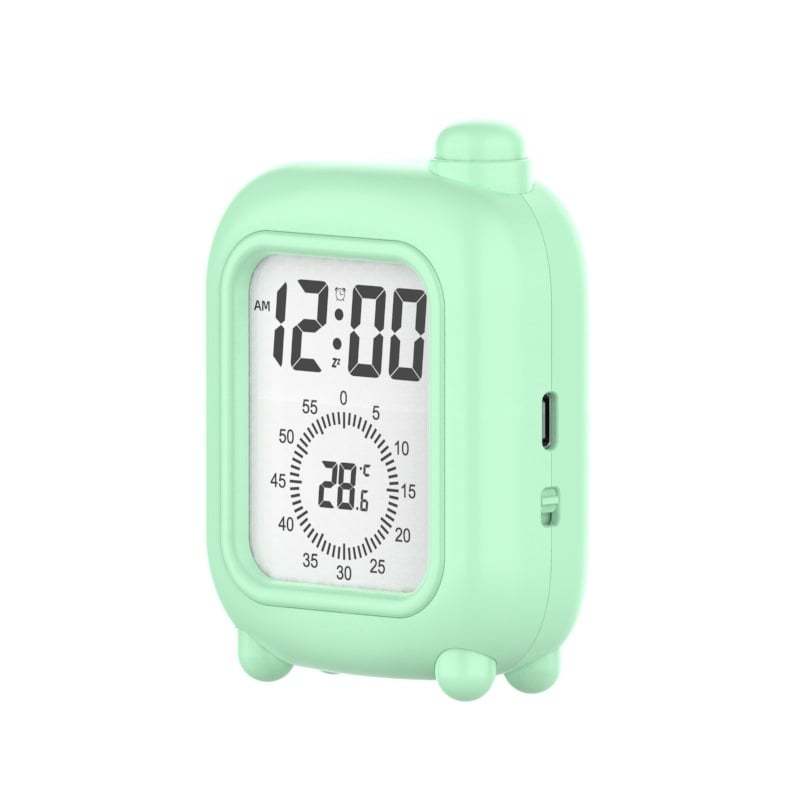 Μίνι ρολόι-χρονoδιακόπτης για παιδιά σε στυλ βαλίτσας – LCD οθόνη, ώρα/θερμοκρασία/ημερομηνία, ξυπνητήρι, αντίστροφη μέτρηση, 24ωρη και εβδομαδιαία ένδειξη, εξωτερική τροφοδοσία