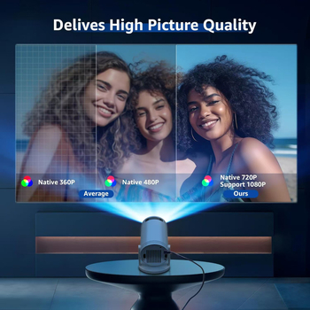 HY300Pro Android projektor, 720p, prijenosni, bežični, kućni projektor s visokom svjetlošću