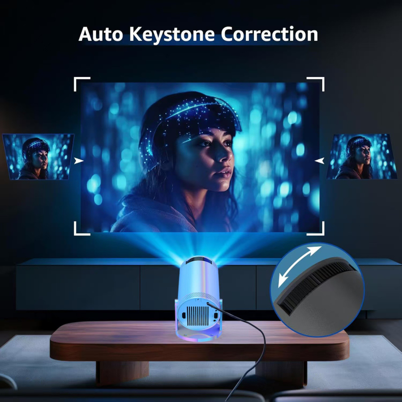 HY300Pro Android projektor, 720p, prijenosni, bežični, kućni projektor s visokom svjetlošću