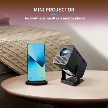 Ghosting портативен проектор, XGA 1024x768, яркост 170, 120-инчов проекционен размер, Android 11