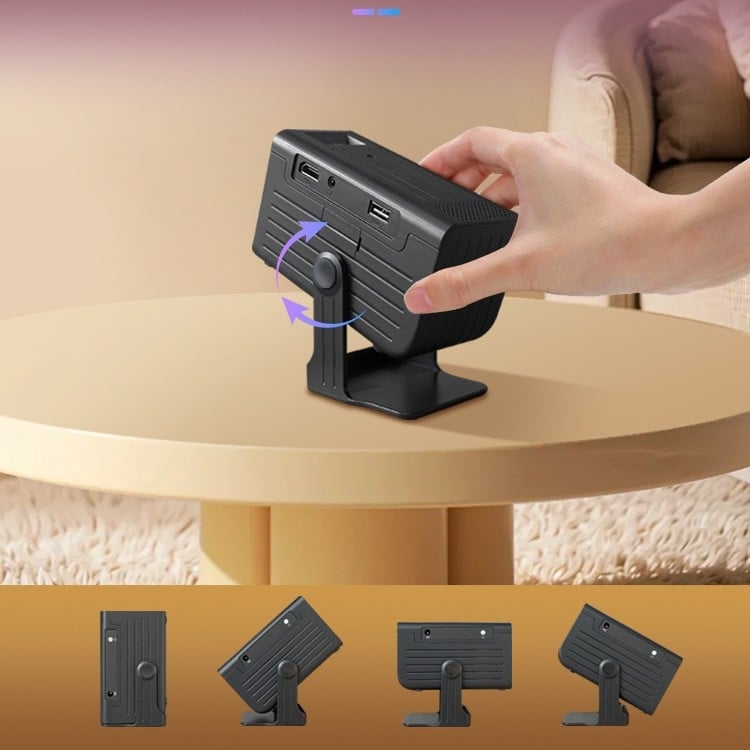 Ghosting портативен проектор, XGA 1024x768, яркост 170, 120-инчов проекционен размер, Android 11