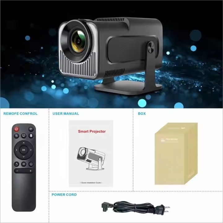 Prijenosni mini projektor 320MINI, 720p, 200 ANSI lumena, projekcija do 200 inča, za kućnu i vanjsku uporabu.
