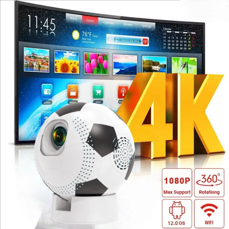 Kućni projektor — 1080p rezolucija, jačina svjetla 170, projekcija do 150 inča, snaga 48W