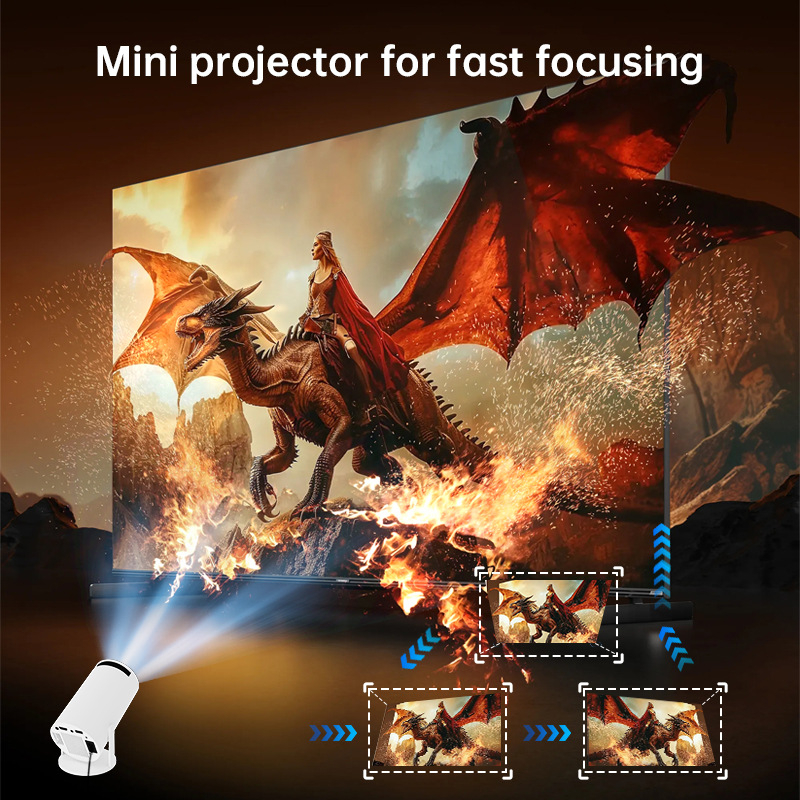 HY300 Prijenosni projektor – 40W, 720P (1280×720), svjetlina 150, 3C certifikat 2024230903003033