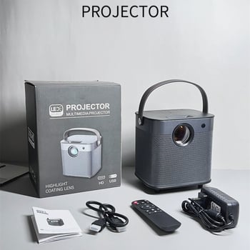 Ψηφιακός προβολέας F1 – ασύρματος, φορητός για οικιακό κινηματογράφο, ανάλυση 720P, λειτουργία προβολής: Όλα, βάρος 1,58 kg