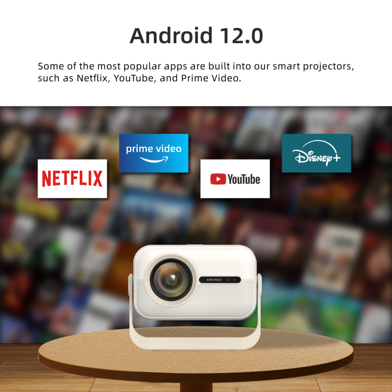Kućni projektor: 1080p, svjetlina 350 ANSI, projekcija 200 inča, snaga 60W