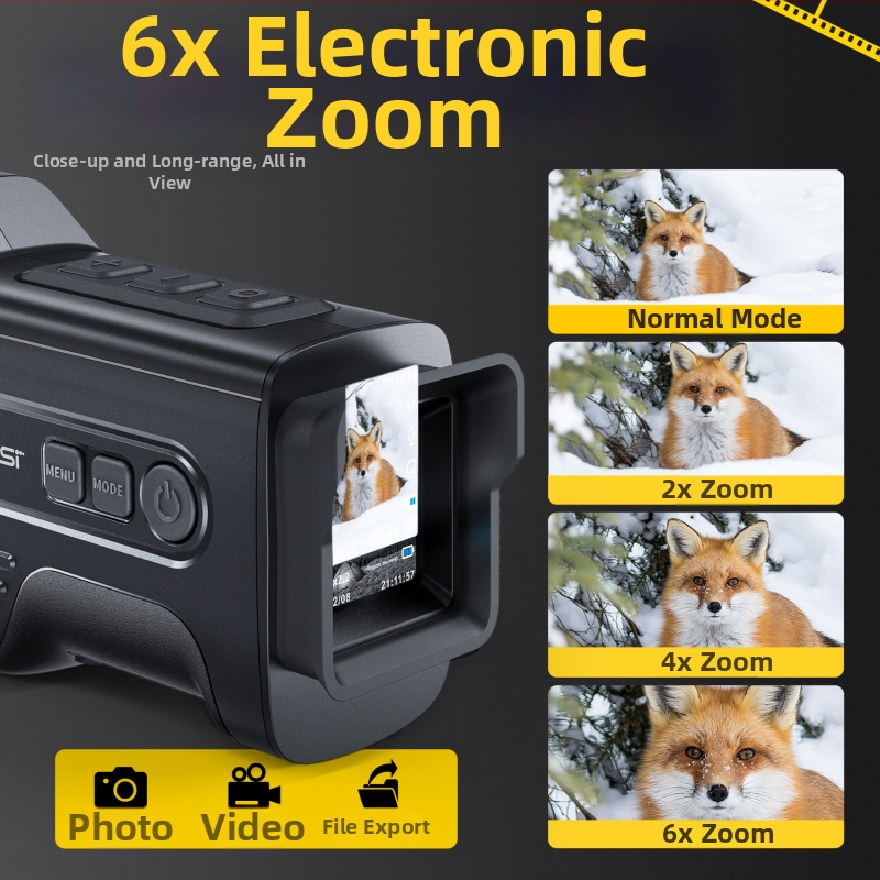 FNIRSI NVS-20 4K инфрачервено нощно виждане устройство, преносимо за външни условия, оптично изображение