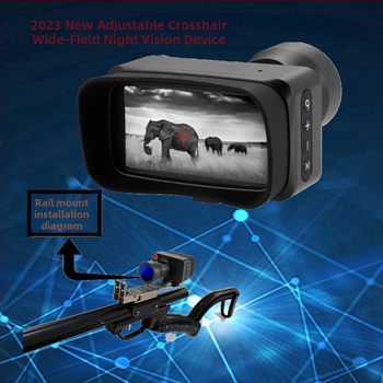 HD zariadenie nočného videnia s nastaviteľným krížovým hľadáčikom pre lov, kompatibilné s kompozitným lukom