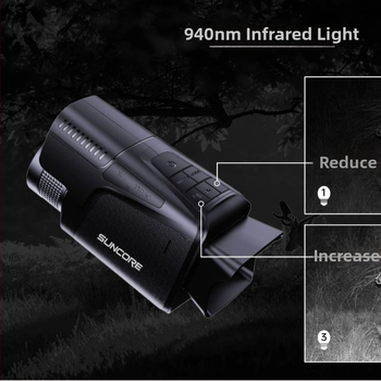 SUNCORE Shunguang 1080P digitalni uređaj za noćni vid, visoka razlučivost, domet 1500 m, 940 nm infracrveno zračenje