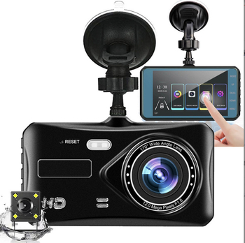 Автомобилен DVR с двойна леща, 1080p преден/заден видеозапис, HD нощно виждане, изображение за задно виждане, цикличен запис, 5 MP снимки