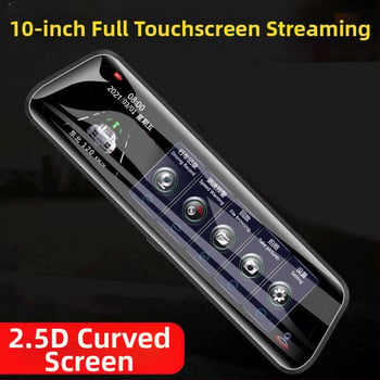 10-palcový dash cam pre spätné zrkadlo s dvojitým objektívom, predný a zadný, 1080p HD video, 170° uhol záberu, slučkové nahrávanie a monitorovanie parkovania