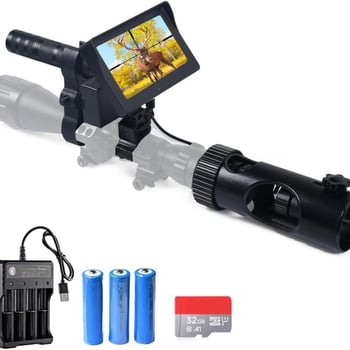 Dispozitiv monocular de viziune nocturnă cu mărire 6x–10x, obiectiv 50 mm, iluminator IR 850 nm, distanță de vizionare 400 m