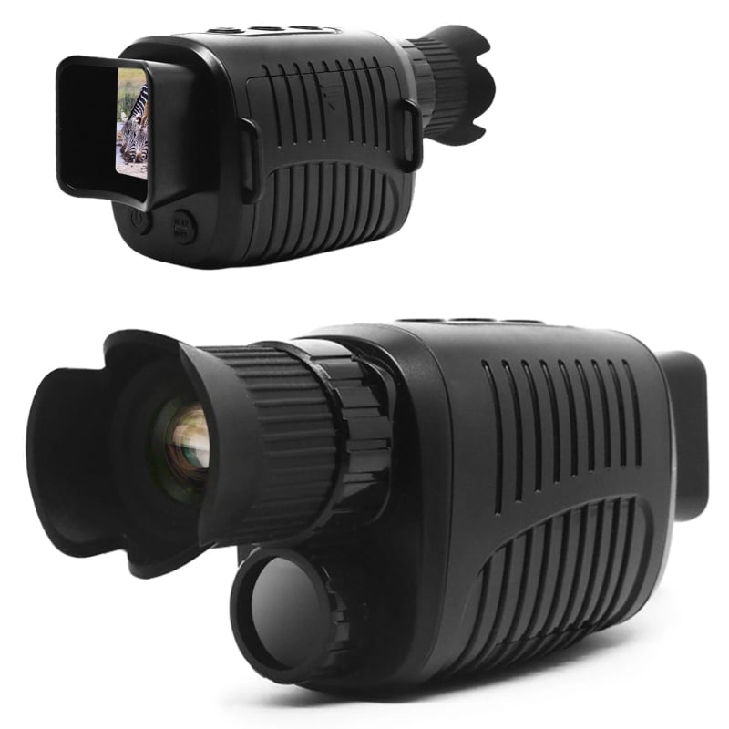 Dispozitiv monocular de viziune nocturnă cu mărire 6x–10x, obiectiv 50 mm, iluminator IR 850 nm, distanță de vizionare 400 m