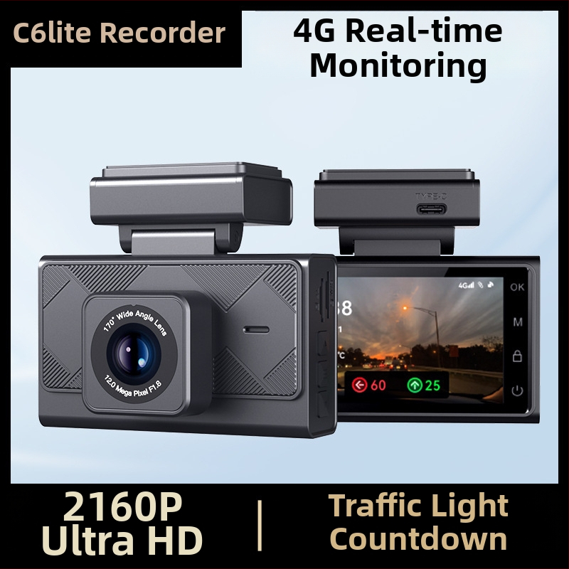 4K автомобилен видеорегистратор с предна и задна двойна камера, 4G дистанционно наблюдение, GPS позициониране, 2160P резолюция