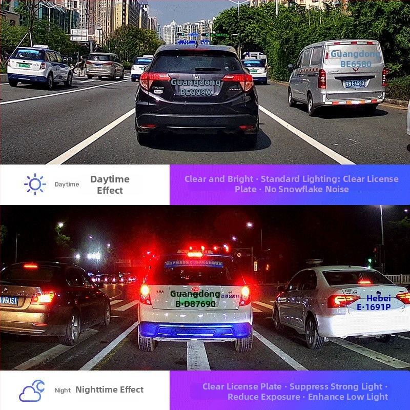 Auto-dash kamera s 4K+ videom, 8 MP fotografijama, objektiv F1.6, noćni vid, prednji i stražnji zapis