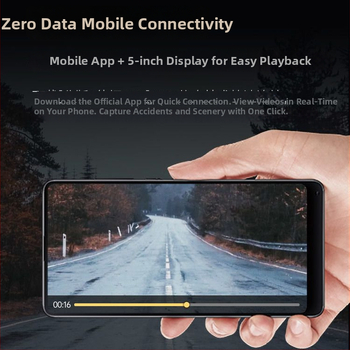 Automobilski DVR s dvostrukim objektivom, 4K rezolucija, noćno snimanje, 170° kut gledanja, 256GB memorije