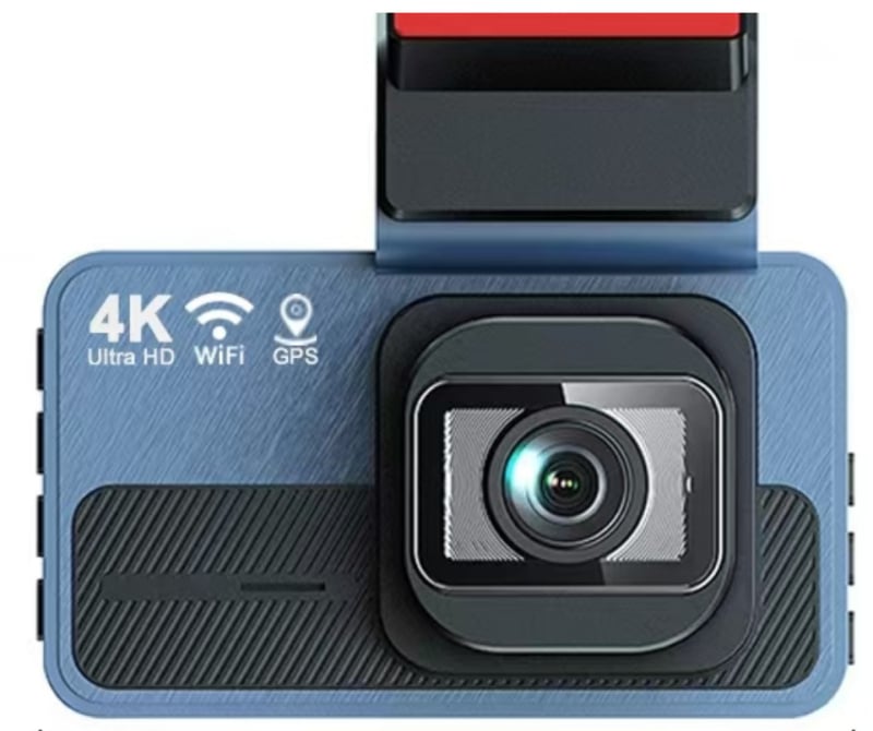 Διπλός καταγραφέας οδήγησης: μπροστινό 4K και πίσω 1080P, νυχτερινή όραση, ADAS, GPS, 128GB TF κάρτα