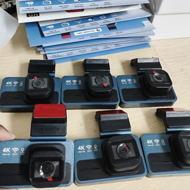 Διπλός καταγραφέας οδήγησης: μπροστινό 4K και πίσω 1080P, νυχτερινή όραση, ADAS, GPS, 128GB TF κάρτα