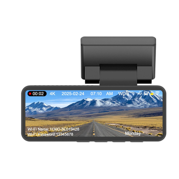 Κάμερα οδήγησης με διπλό φακό εμπρός-πίσω - 4K ανάλυση, Wi-Fi, νυχτερινή όραση, οπτικό πεδίο 170°