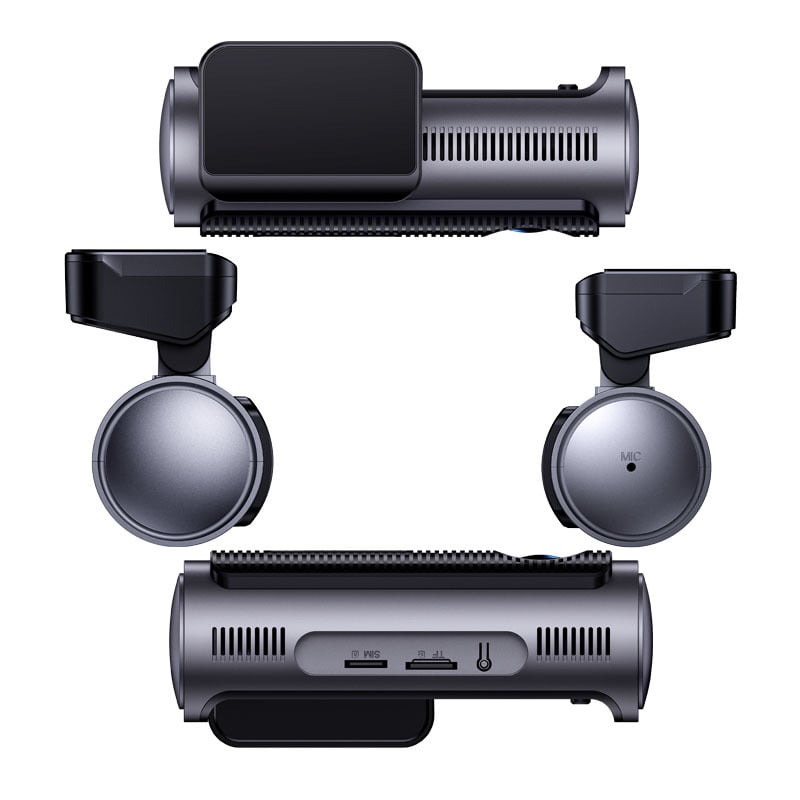 Κάμερα οδήγησης με εμπρός και πίσω διπλό φακό, 4K+4K αστρική νυχτερινή όραση, 150° γωνία θέασης, Wi-Fi και GPS, παρακολούθηση πάρκινγκ