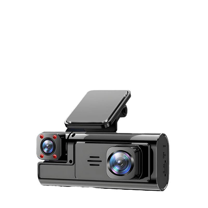 Trokamerijski automobilni dash cam sa zajedničkim zaslonom, 360° panoramski video zapis, 4K Ultra HD, infracrveno noćno videnje