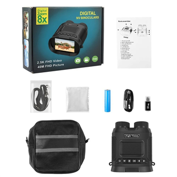 Infracrveni noćni uređaj za promatranje ptica s binokularima, digitalni teleskop, HD fotografije i videa, prijenosno za vanjsku upotrebu, težina 330 g